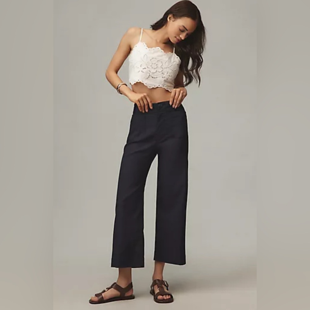 Maeve Black Cropped Pants